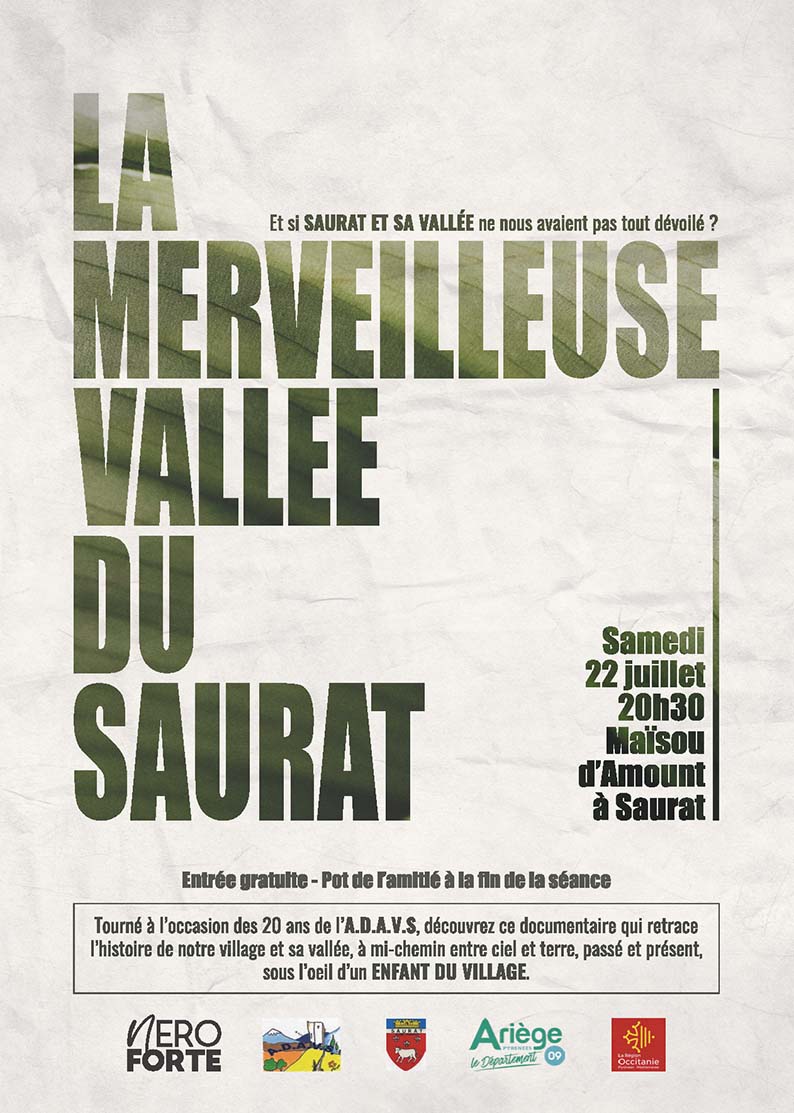 Projection de « La Merveilleuse Vallée de Saurat » Site de la commune